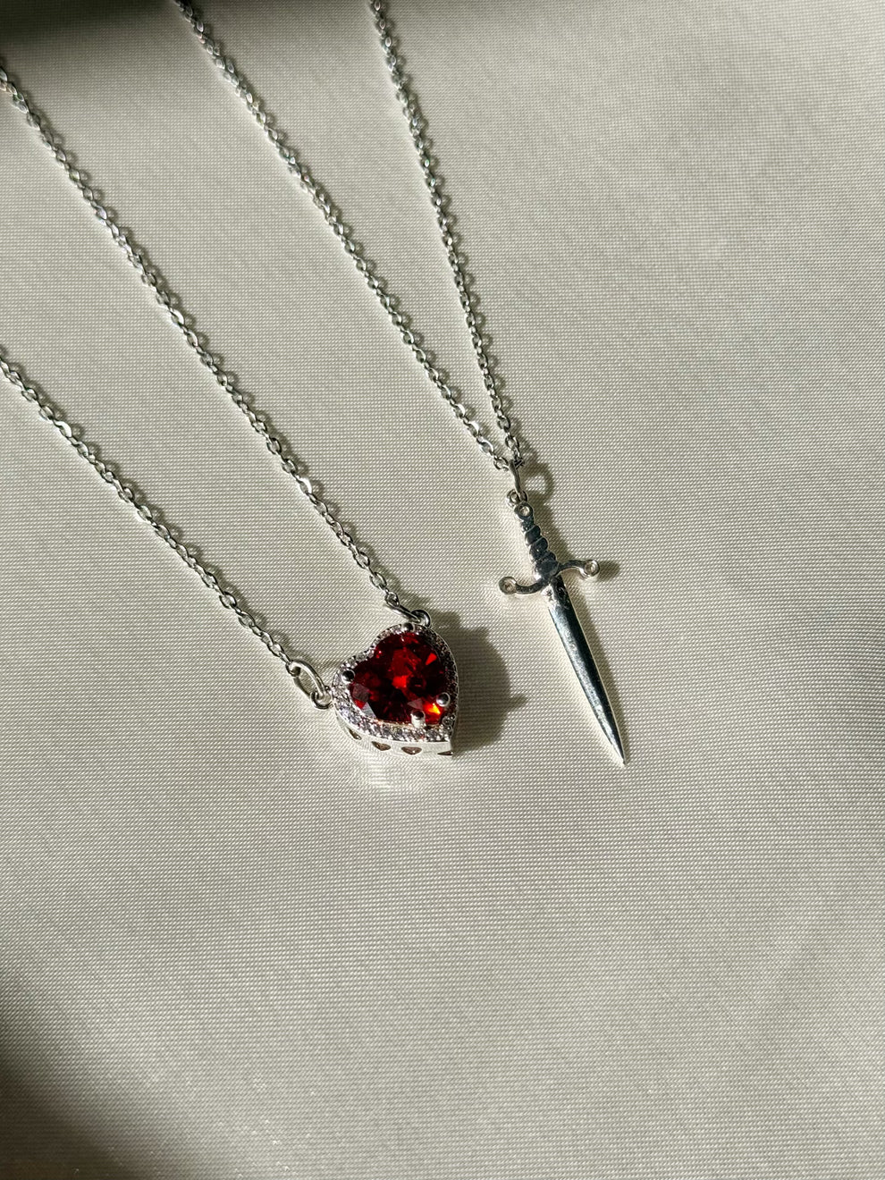 Heart & Sword Necklace