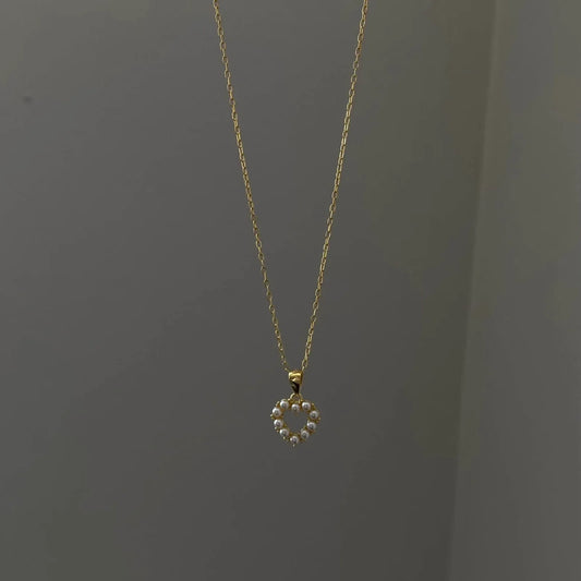Pearl Heart Pendant Necklace
