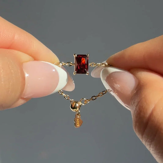 Red Garnet Ring