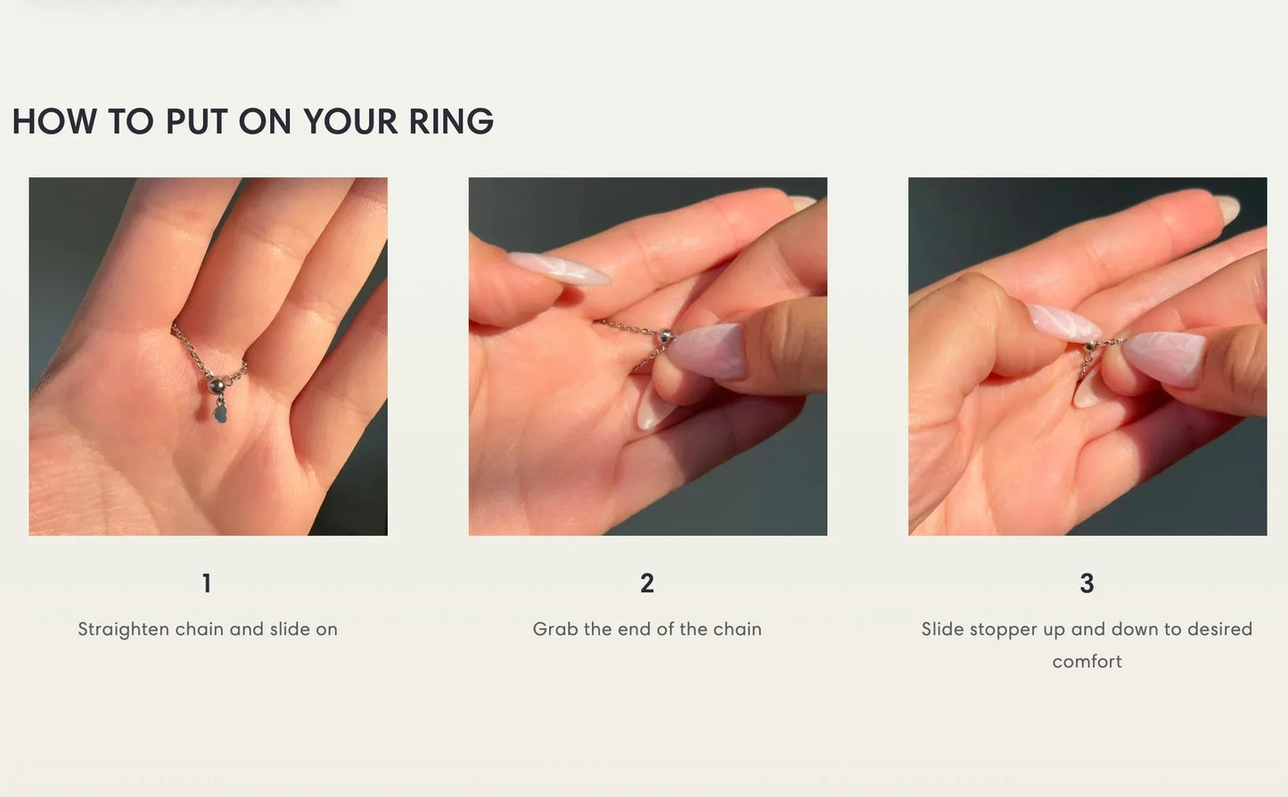 The Star Chain Ring - Self Love