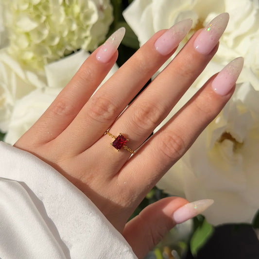 Red Garnet Ring