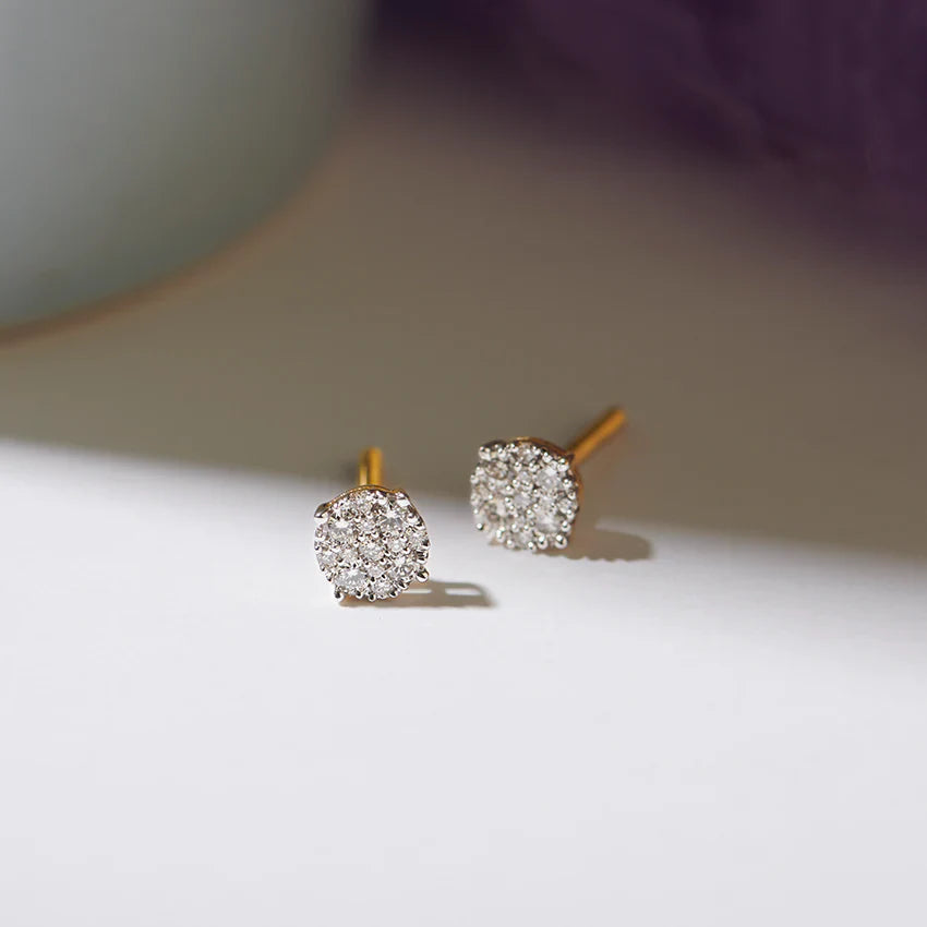 Casual Diamond Earrings - Pure Silver