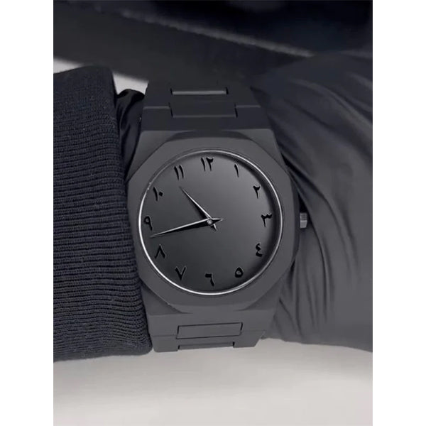 Black Arabic Aura Watch